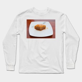 Baklava on White Plate Long Sleeve T-Shirt